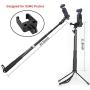 Smatree Telescoping Selfie Stick with Tripod Stand Compatible for DJI Osmo Pocket/GoPro Hero 8/7/6/5/SJCAM/AKASO/Xiaomi Yi and Cell Phone