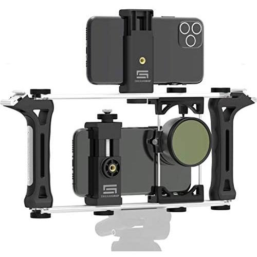 DREAMGRIP Evolution 2020 PRO Universal Modular Transformable Rig System for Any Smartphone, Action and DSLR Cameras. Renewed Basic Phone Video Kit for Vlogging, Youtubers, Journalists or Movie-Makers