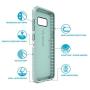 Speck Products Presidio Grip Cell Phone Case for Samsung Galaxy S8 - Dolphin Grey/Aloe Green
