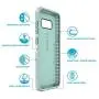 Speck Products Presidio Grip Cell Phone Case for Samsung Galaxy S8 - Dolphin Grey/Aloe Green