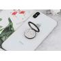 Cell Phone Finger Ring Holder, GREATQIQI Glitter Rhinestone Phone Kickstand, 360° Rotation Metal Ring Grip Stand for Phones and Tablets (Black)