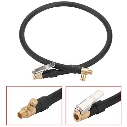 Wikkiv Car Air Rubber Hose Tire Inflator Hose Inflator Self-Locking Tube Suitable for Standard Fine Thread 0.305" x32TPI Air Compressor Pump EPAuto/AstroAI/JACO/DBPOWER/Mbrain/Audew