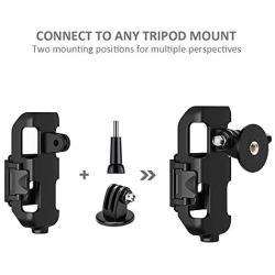 KIWI design 4-in-1 Tripod Mount Holder for DJI Osmo Pocket, Osmo Pocket Accessories Expansion Kit Protective Frame with Backpack Clip, Tripod Mount Adapter and Screw Adapter