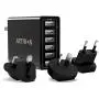 USB Wall Charger, Arttron 40W 6-Port USB Fast Charger, Universal Travel Adapter, for iPhone 11/XS Max/XR/X/8/7/6 Plus, iPad Pro/Mini, Samsung Galaxy/Note/Edge, LG, Nexus, HTC, Google Pixel and More.
