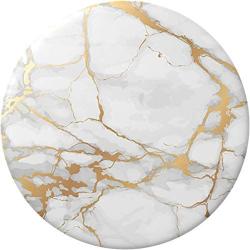 PopSockets: PopGrip with Swappable Top for Phones and Tablets - Gold Lutz Marble