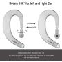 Ear-Hook Bluetooth Headphone,Wireless Non Ear Plug Single Ear Bluetooth Headset with Mic,Painless Wearing Bluetooth Earpiece 8-10 Hrs Playtime for Cell Phone(Silver)