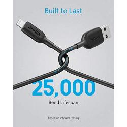 Anker Powerline III Lightning Cable 3 Foot iPhone Charger Cord MFi Certified for iPhone X, Xs, Xr, Xs Max, 8, 8 Plus, 7, 7 Plus, 6, 6 Plus and More, Ultra Durable (Black, 3ft)