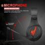 COLUSI Super Lightweight Gaming Headset Xbox One Headset,PS4 Headset with Mic&LED Light,Compatible with PC,Laptop,PS4,Xbox One Conntroller(Adapter Not Included),Ipad,Mobile Phone(Red)