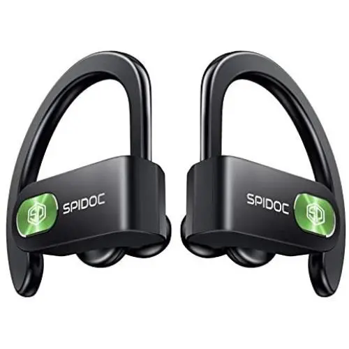 Bluetooth Headphones, Spidoc 5.0 Auto Pairing Deep Bass HiFi Stereo Sound True Wireless Earbuds in Ear Bluetooth Earphones Binaural Call Headset with Built in Mic and Charging Case for Sports Running
