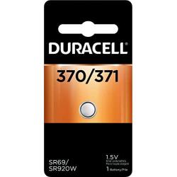 Duracell - 370/371 1.5V Silver Oxide Button Battery - Long-Lasting Battery - 1 Count