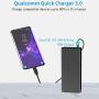 Portable Laptop Charger 26800mAh 100W PD Power Bank, External Battery Pack with Dual Quick Charge 3.0 Ports, Fast Charge for USB-C Laptops, MacBook Pro, iPad Pro, iPhone, Samsung Galaxy and More