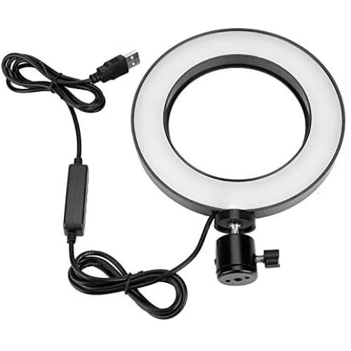 Leyeet 6 Inch Ring Shape Photography Lighting 3 Colors Adjustable Fill Light USB Interface