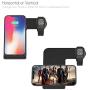 FACEVER Qi Wireless Charger, 2 in 1 Fast Charging Station Compatible for Apple Watch Series 1 2 3 4 5, iPhone 11 Pro Max X XS XR 8 8 Plus, Phone and Watch Stand Dock, Black