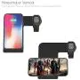 FACEVER Qi Wireless Charger, 2 in 1 Fast Charging Station Compatible for Apple Watch Series 1 2 3 4 5, iPhone 11 Pro Max X XS XR 8 8 Plus, Phone and Watch Stand Dock, Black
