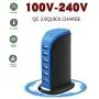 Quick Charge 3.0 USB Wall Charger 6 Ports QC 3.0 Desktop USB Hub Charging Station,Travel Charger Fast Charging Compatible with Phones,Tablets,Smartphones and More(Balck +Blue)