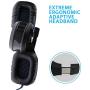 Gaming Headset for PC PS4 Xbox One Tablet Mac Smart Phone Gaming Headphone with Noise Canceling Mic,Bass Surround,Soft Memory Earmuffs （Black/Blue）