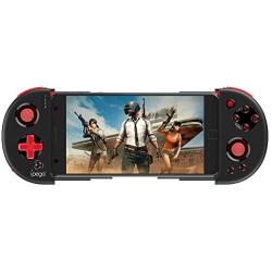 JAOK PG-9087S Wireless Controller Joystick Future Red Knight Warrior Bluetooth 4.0 Telescopic Game Controller for Tablet PC TV Box with Android 6.0 and iOS 11 and Above