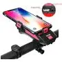 XUNXING 4 in 1 4000mA Rechargeable Bike Cellphone Mount Front Light Super Bright Power Bank Motorcycle Bicycle Mobile Phone Holder Mounting with High 130DB Bell