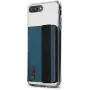 Ringke Flip Card Holder with Elastic Hand Strap Slim Soft Band Grip Fashion Multi-Card Slot Wallet Credit Card Cash Mini Pouch Holder Attachment Compatible with Most Smartphones - Bluegreen