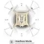 Newest Syma X20 Mini Pocket Drone Headless Mode 2.4Ghz Nano LED RC Quadcopter Altitude Hold Gold