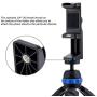Cell Phone Tripod Mount Adapter Smartphone Tripod Holder Clip Clamp with LED Light & Microphone Shoe Mount and Bubble Level for iPhone/Samsung Galaxy/Moto/Huawei/MI Used on Tripod Monopod and More