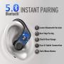 Wireless Earbuds,FIRO TWS Headphones with Soft Ear Hook for Running Gym,Sport Ear Buds IPX5 Waterproof, in-Ear Buds with Best Mic for iPhone&Android,30H Playtime in-Ear Earphones with Charging Case