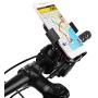 Enrilior Black 360° Rotating Mobile Phone Bracket Anti-Skid Cellphone Navigation Holder for Bicycle Motorcycle Electric Bike