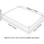 Boxalls 3.5x5 Inches Acrylic Picture Frames, Desktop Frameless Photo Frames with Magnetic, Double Sided Transparent