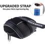 ROCKBROS Bike Seat Bag Waterproof, Bicycle Saddle Bag Under Seat 3D Shell Cycling Seat Pack for Mountain Road Bikes Black