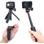 Extendable Selfie Stick for Gopro, Portable Vlog Selife Stick Tripod Stand for Gopro Hero 8/7/6/5 Black/Gopro Max DJI Osmo Action Insta 360 Action Camera Accessory Kits