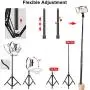 12 Ring Light Kit, LED Beauty Light with 62 Selfie Stand & Cell Phone Mount, Dimmable LED Lamp for Makeup Video Photography Vlogging Blogging Portrait 12 Ring Light Kit, LED Beauty Light with 62 Selfie Stand & Cell Phone Mount, Dimmable LED Lamp for Makeup Video Photography Vlogging Blogging Portrait