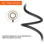 Selfie Ring Light with Cell Phone Holder Stand, Looffy Mini LED Ring Light Camera Lighting [3-Light Mode] with Flexible Arms, Beauty Ringlight for Live Stream/Makeup Compatible with iPhone/Android