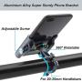 iMESTOU Bicycle Phone Holder Aluminium Alloy Bike Smartphone Cradle 360 Rotation Handlebar Mount for Large Phones 3.5-7.2 inch on Motorcycle UTV Street Bikes Snowmobile Dirt Bike