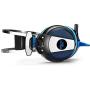 EACH GS500 3.5mm Gaming Game Headset Headphone Earphone Headband with Mic Stereo Bass LED Light for PS4 PC Computer Laptop Mobile Phones New Arrival (Black&blue)
