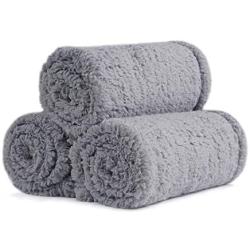 luciphia 1 Pack 3 Blankets Fluffy Premium Fleece Pet Blanket Soft Sherpa Throw for Dog Puppy Cat