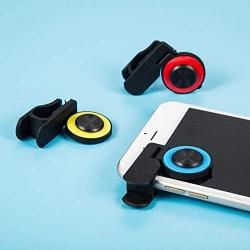 Dyllutrwhe Gaming Controller Universal Anti-Slip Rotate Mobile Phone Game Controller Clip on Rocker Joysticks - Red 1