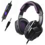 Sades SA920 3.5mm Wired Over Ear Stereo Bass Gaming Headphone Headset with Microphone for New Box one/ PS4/ PC/iOS/Computer/Smart Phones/Mobiles/Laptop/Mac /(Black Purple) (Renewed)
