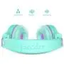 Elecder i37 Kids Headphones Children Girls Boys Teens Foldable Adjustable On Ear Headphones 3.5mm Jack Compatible iPad Cellphones Computer MP3/4 Kindle Airplane School Tablet Green/Purple