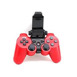 Adjustable Bluetooth Android Mobile Cell Phone Telescopic Gaming Clamp Clip Holder Mount for Playstation 3 PS3 DualShock 3 Controller with D-Pad Cap