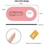 Slide Webcam Cover Ultra Slim 0.027inch Web Camera Cover for Computer, Dell HP Lenovo Laptop, iMac, MacBook Pro, Smartphone, Slider Camera Blocker Protect Privacy and Securtiy(Pink-2Pack)