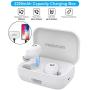 [2019 Version] Bluetooth Earbuds Wireless Headphones Bluetooth Headset Wireless Earphones IPX7 Waterproof Bluetooth 5.0 Stereo Hi-Fi Sound with 2200mA (White)