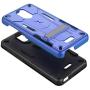 Phonelicious Radiant Core Cricket Icon Smartphone Case with kickstand Heavy Duty Rugged Slim Durable Hybrid Dual Layer Shockproof Phone Cover Compatible Cricket Icon (Blue)