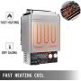 VEVOR Sauna Heater 2KW Dry Steam Bath Stove 110V-120V with Internal Controller for Max.105.9 Cubic Feet Home Hotel Spa Shower