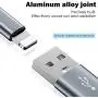 iPhone Charger, Lightning Cable 6PACK (3/3/3/6/6/10FT) Charging USB Syncing Data Nylon Braided Compatible with iPhone 11/Pro/Max/X/XS/XR/XS Max/8/Plus/7/7 Plus/6/6S/6 Plus More- Silver &Gray iPhone Charger, Lightning Cable 6PACK (3/3/3/6/6/10FT) Charging USB Syncing Data Nylon Braided Compatible with iPhone 11/Pro/Max/X/XS/XR/XS Max/8/Plus/7/7 Plus/6/6S/6 Plus More- Silver &Gray