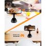 Cell Phone Stand, UXD Foldable Tablet Stand Holder Cell Phone Adjustable Stand for Desk Compatible with Samsung Galaxy iPad Pro iPhone X Xr Xs max All Smartphones (Black)