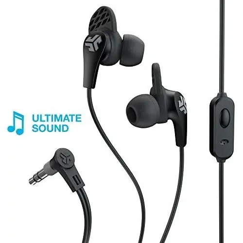JLab Audio JBuds Pro Signature Earbuds | Titanium 10mm Drivers | Music Controls, Universal Mic | Custom Fit with Cush Fins | Black JLab Audio JBuds Pro Signature Earbuds | Titanium 10mm Drivers | Music Controls, Universal Mic | Custom Fit with Cush Fins | Black