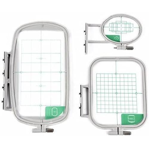 3 Hoops for Brother SE270D, PE535 HE-120, Innov-ís 900D, SE350, HE-240, LB6770, LB6770 PRW, Innov-ís 950D, SE400, LB6800PRW, PE500, Simplicity SB7050E, HE1, SE425, LB6800THRD Embroidery Machine