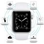 2 Pack Apple 38mm Watch Screen Protector (38mm Series 3/2/1 Compatible) Alyoco Full Coverage Anti-Scratch/Anti-Fingerprint/High Definition Screen Protector Compatible Apple Watch 38 mm(01)
