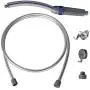 Waterpik PPR-252 Pet Wand Pro Shower Sprayer Attachment, 2.5 GPM, for Fast and Easy at Home Dog Cleaning, Blue/Grey