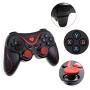 Mobile Gaming Controller T3 Wireless Game Controller Gamepad Bluetooth 3.0 Joystick Joystick for Mobile Phone Tablet TV Box Holder-Black with Stand-,